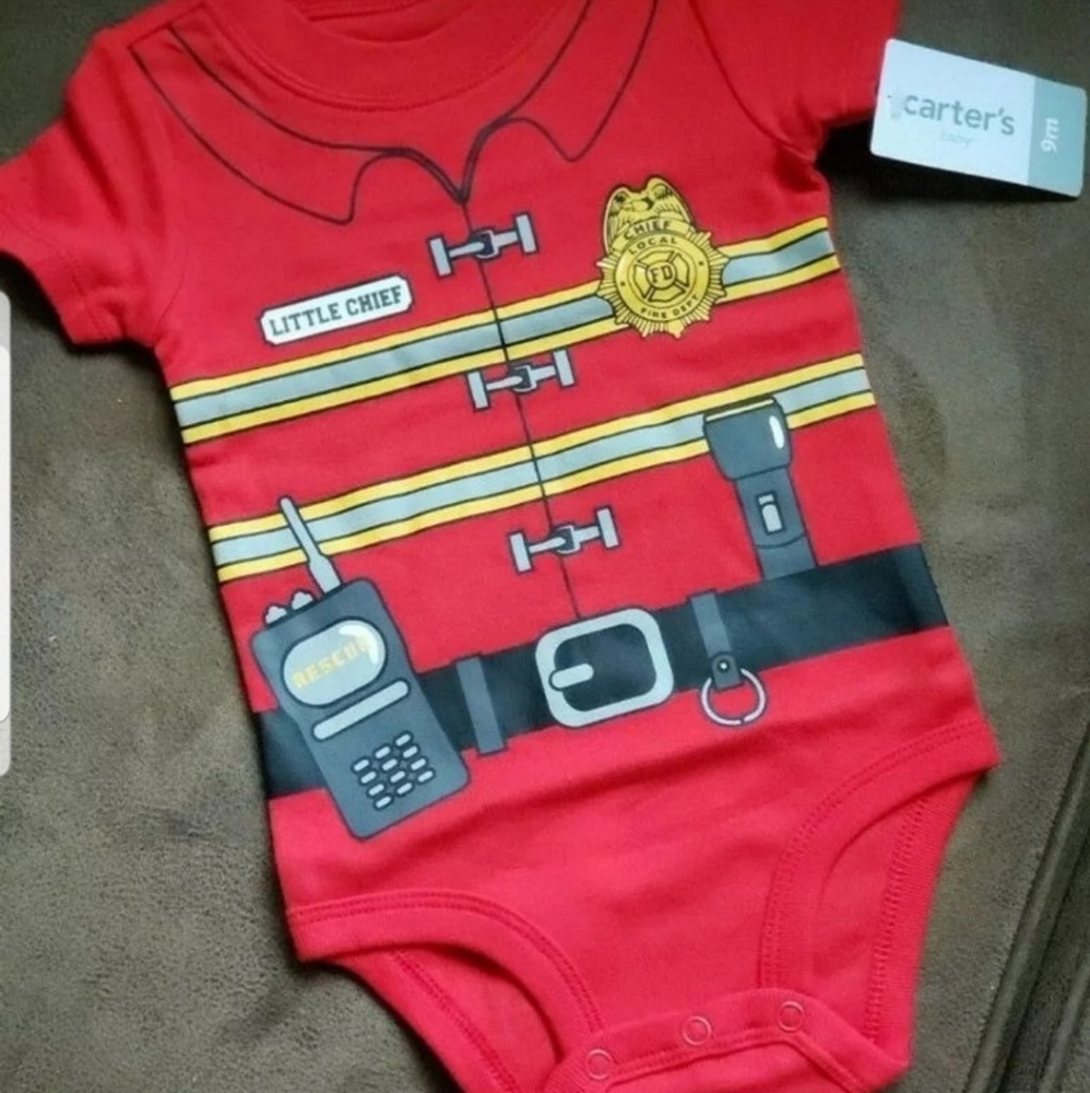 Carters Toddler Fireman Collectable Bodysuit